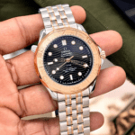 Omega Seamaster Diver 300M First Copy Gold Bezel