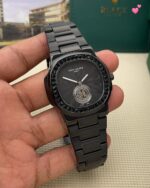 Patek Philippe Black Diamond Watch on Wrist Shot