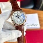 Affordable Cartier Watch India | First Copy Men's Watch with Leather Strap
