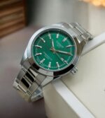 Tissot Powermatic 80 Silicium first copy watch with green dial and metal strap