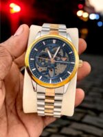 Blue Dial - Premium first copy Emporio Armani automatic watch with skeleton dial