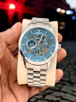 Tiffany Dial Premium first copy Emporio Armani automatic watch with skeleton dial