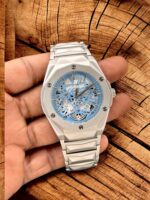 Hublot Big Bang full matte black dial chronograph - Sky Blue