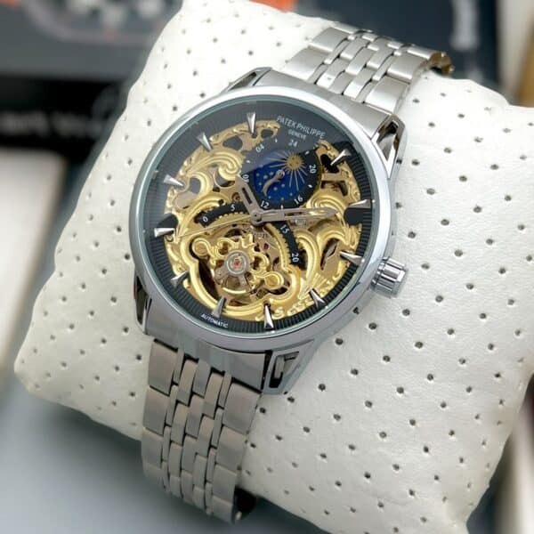 Philippe Sun Moon Dial Automatic Watch for Men – First Copy
