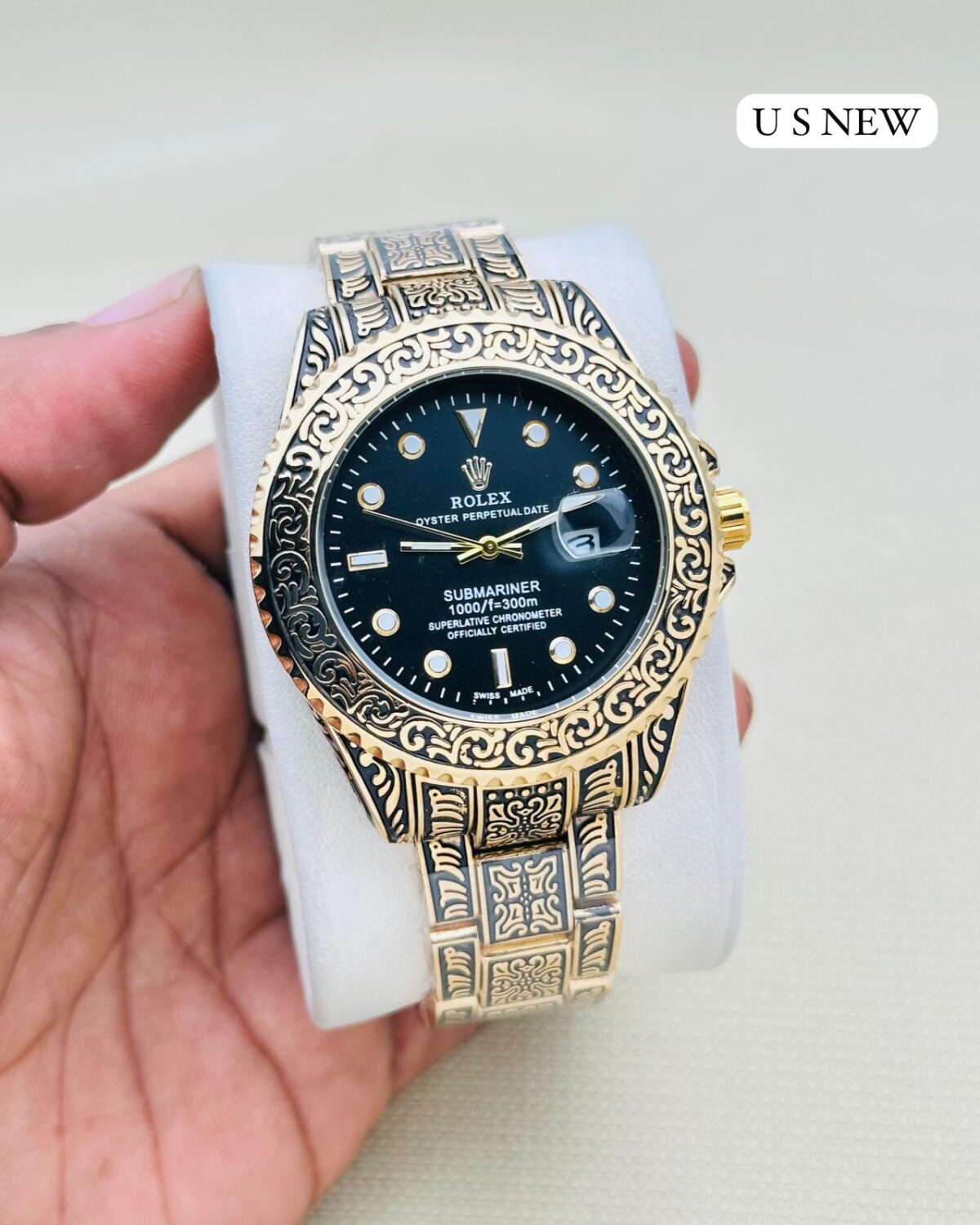 Rolex Rajwadi Submariner First Copy Watch – Premium 7A for Men – Date Function & Metal Strap