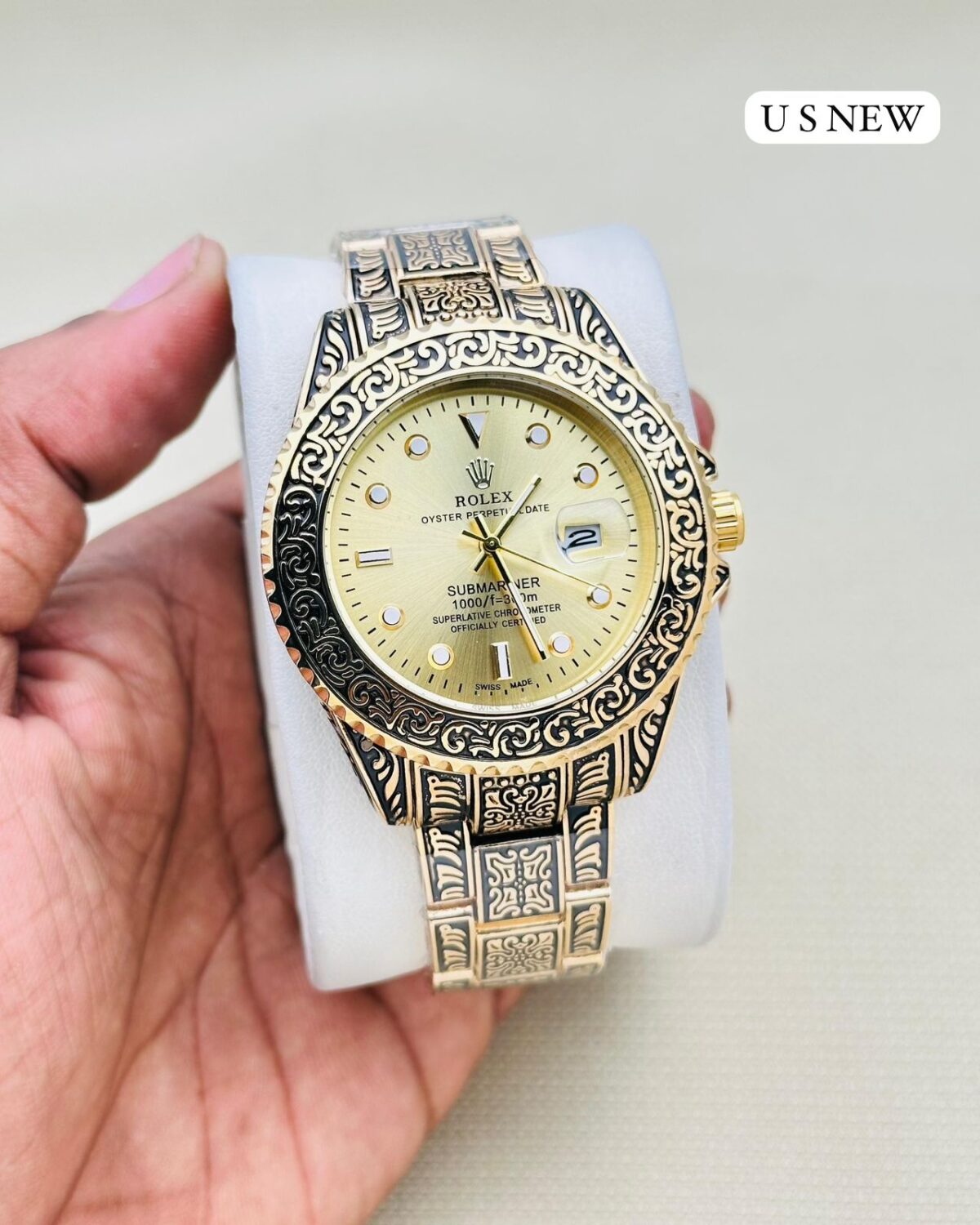 Golden Rolex Rajwadi Watch