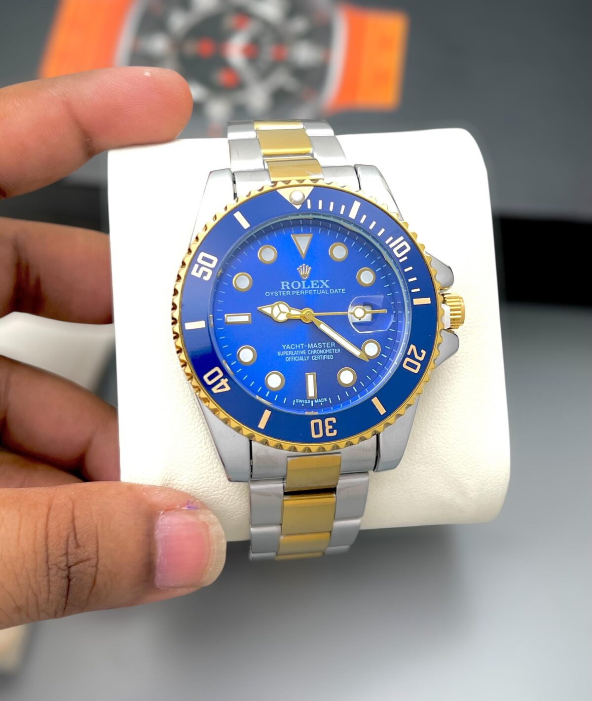 Rolex yatch master blue first copy watch