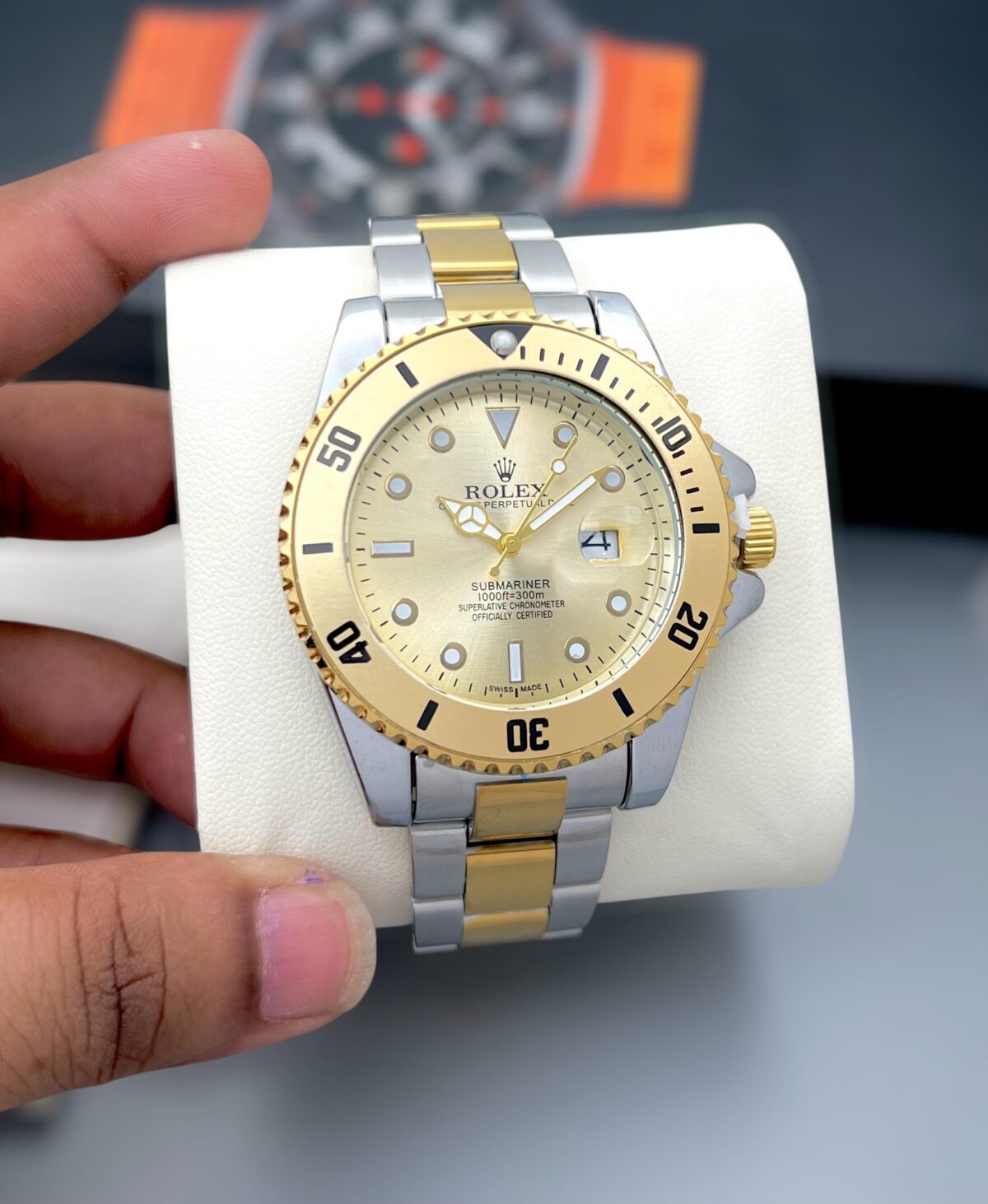 Rolex yatch master golden first copy watch