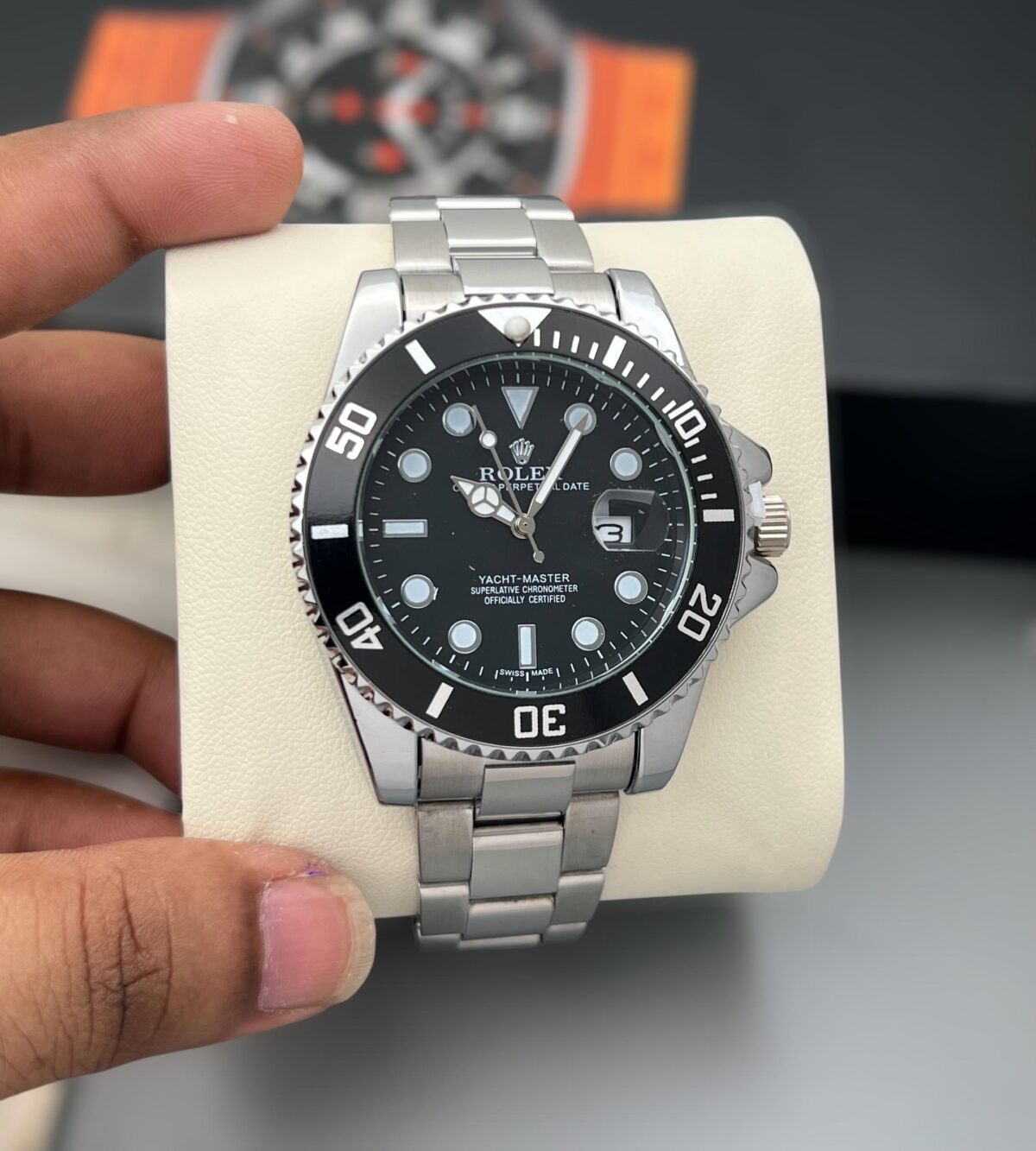 Rolex Yacht-Master First Copy Men’s Watch with Metal Belt