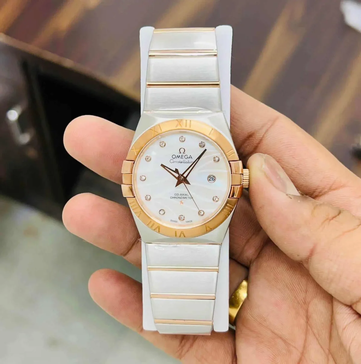 Omega Constellation front side view