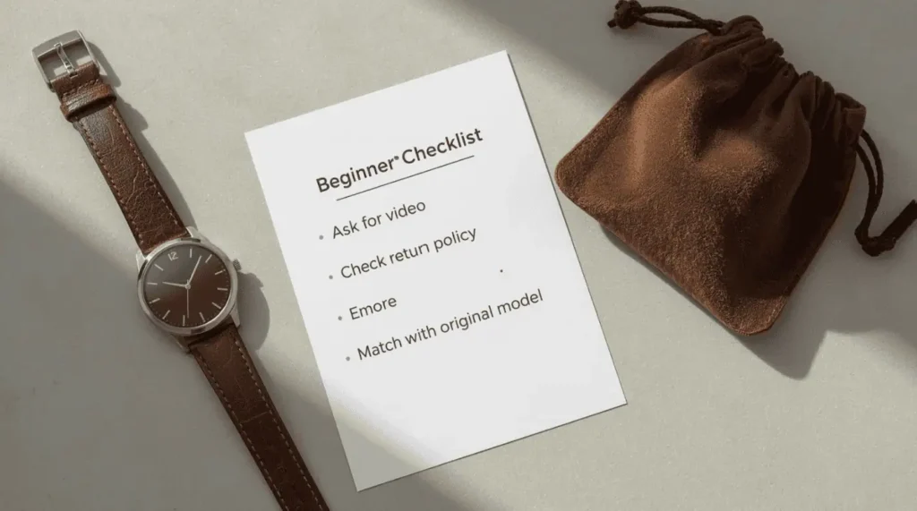 beginner watch buy checklist