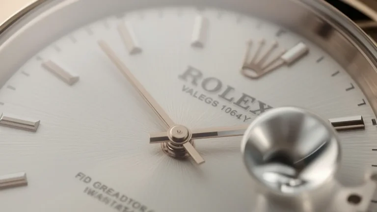 Macro shot of rolex dial