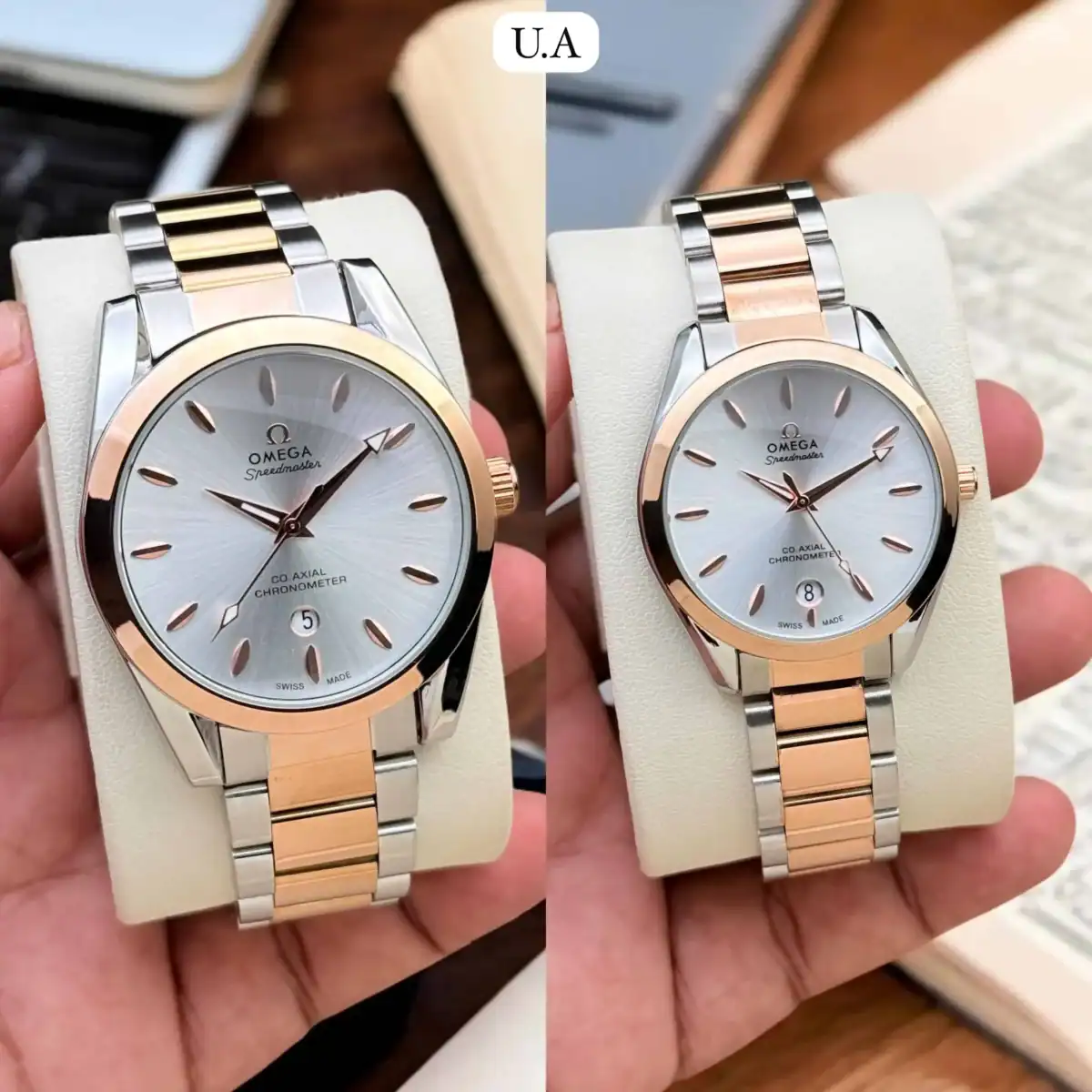 Omega Co-Axial Chronometer Couple Watch Copy
