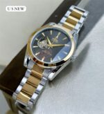Black Dial Omega Half Skeleton Automatic Watch – Premium Edition