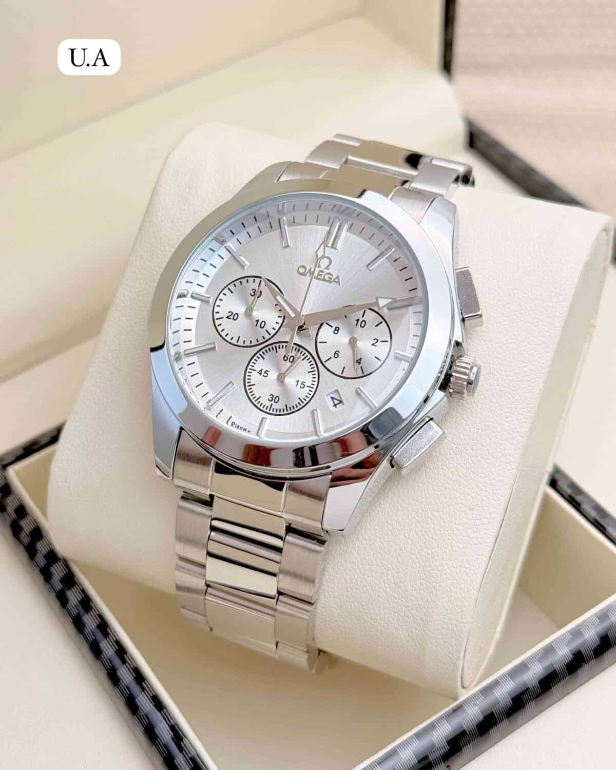 Omega Chronograph Watch for Men – Stainless Steel
