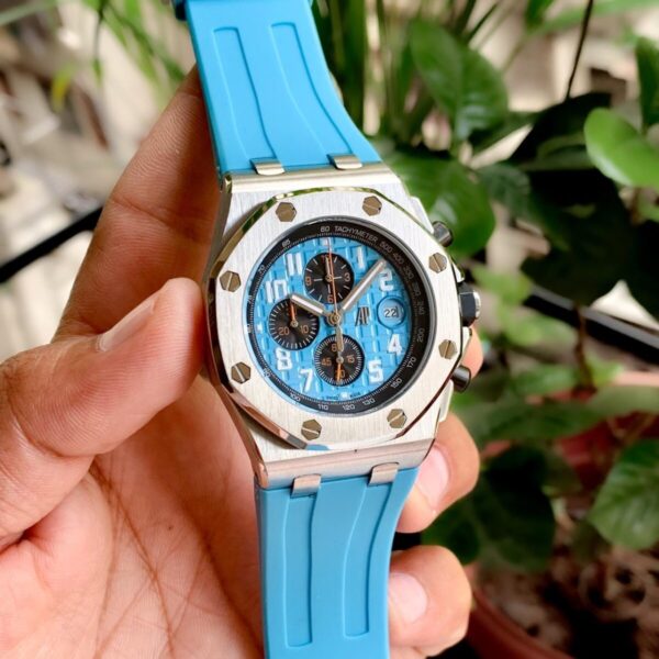 Audemars Piguet Royal Oak Offshore Light-Blue Edition Men’s Chronograph Watch