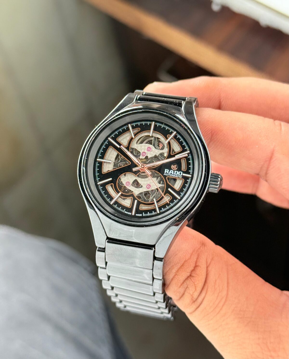 Rado Black True Open Heart Automatic