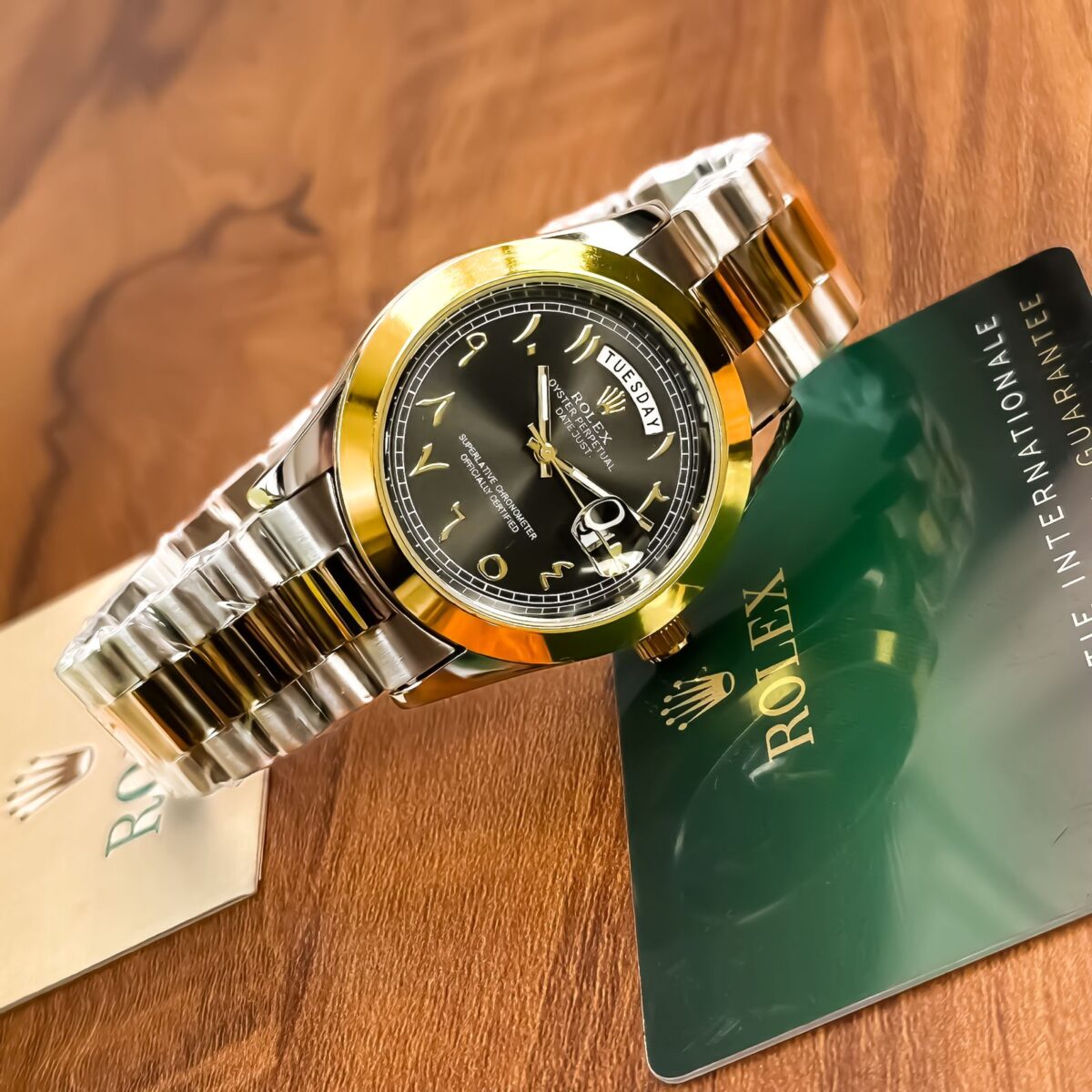 Rolex Classic Day-Date Black Arabic Dial