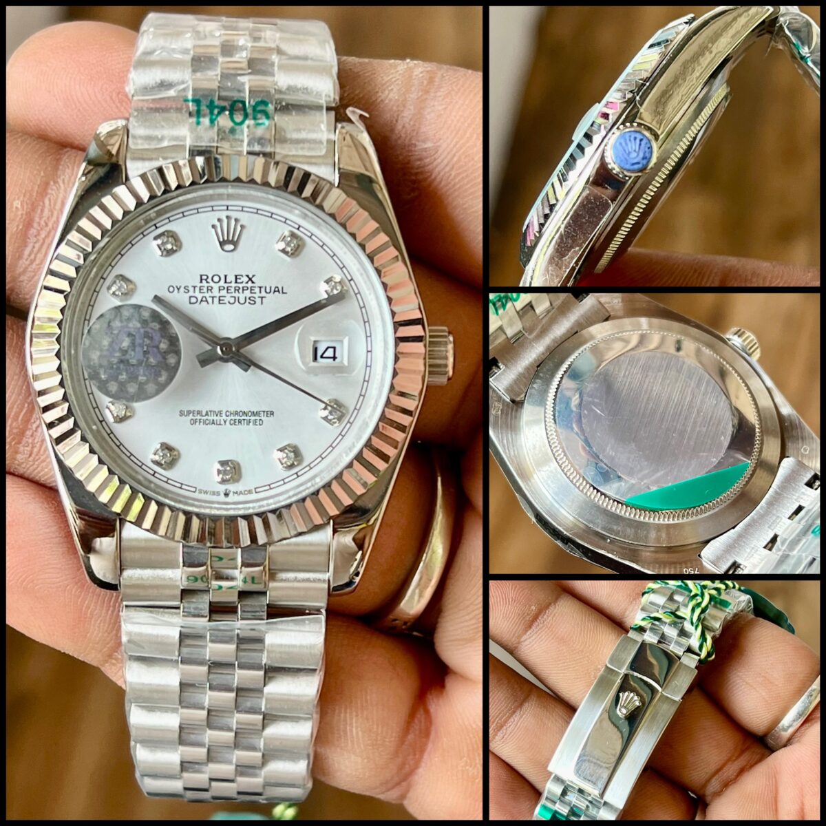 rolex datejust 41 white dial mop scaled