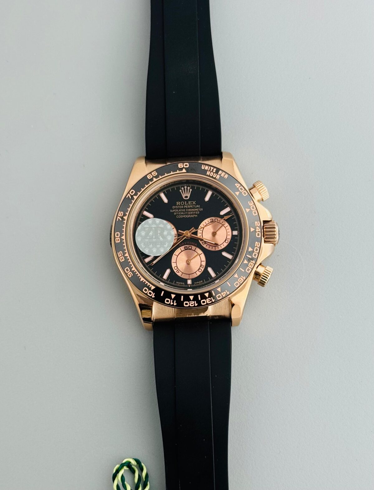 Rolex Daytona Black Dial Rosegold Bezel – 7AAA Premium Chronograph Automatic Watch