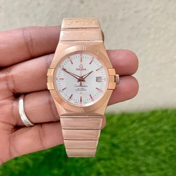 Omega Constellation Rosegold White Dial
