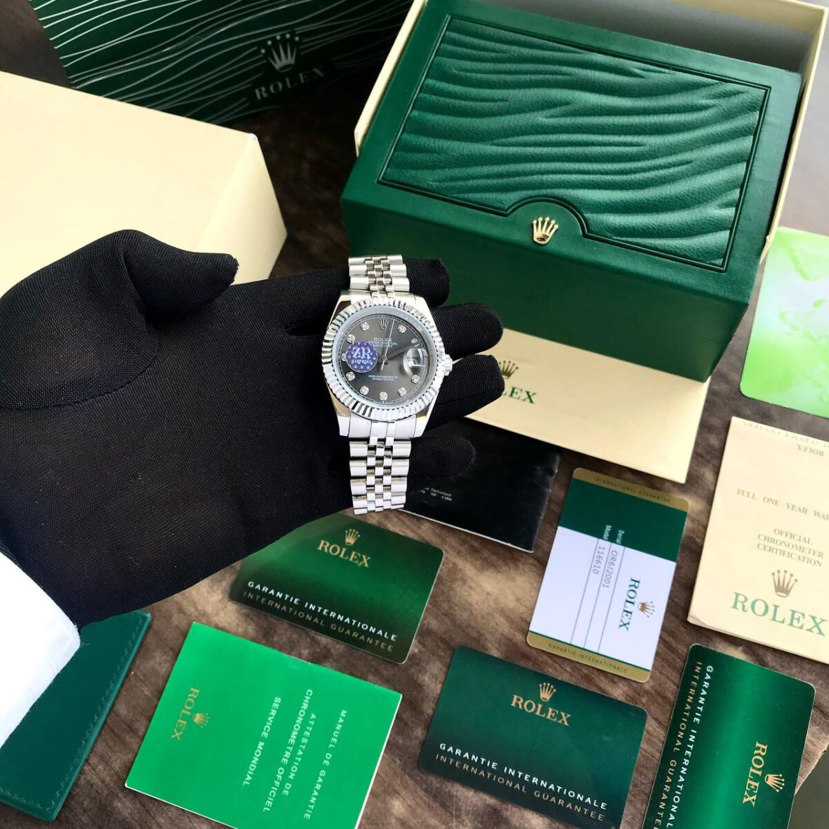 Rolex DateJust Green Dial 2