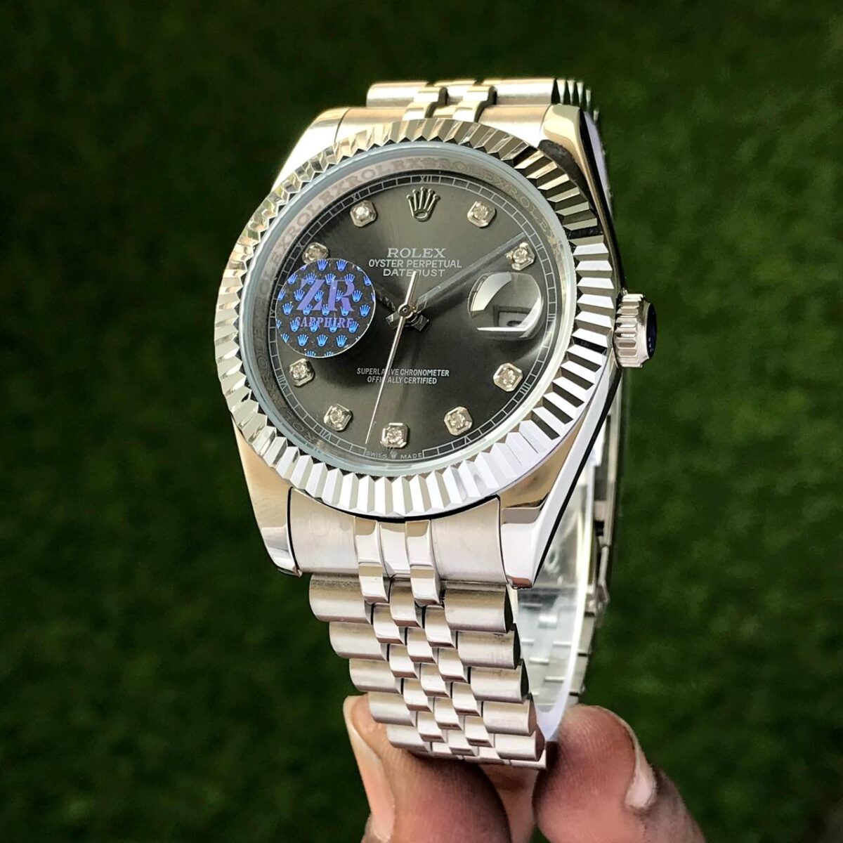 Rolex DateJust Green Dial 3