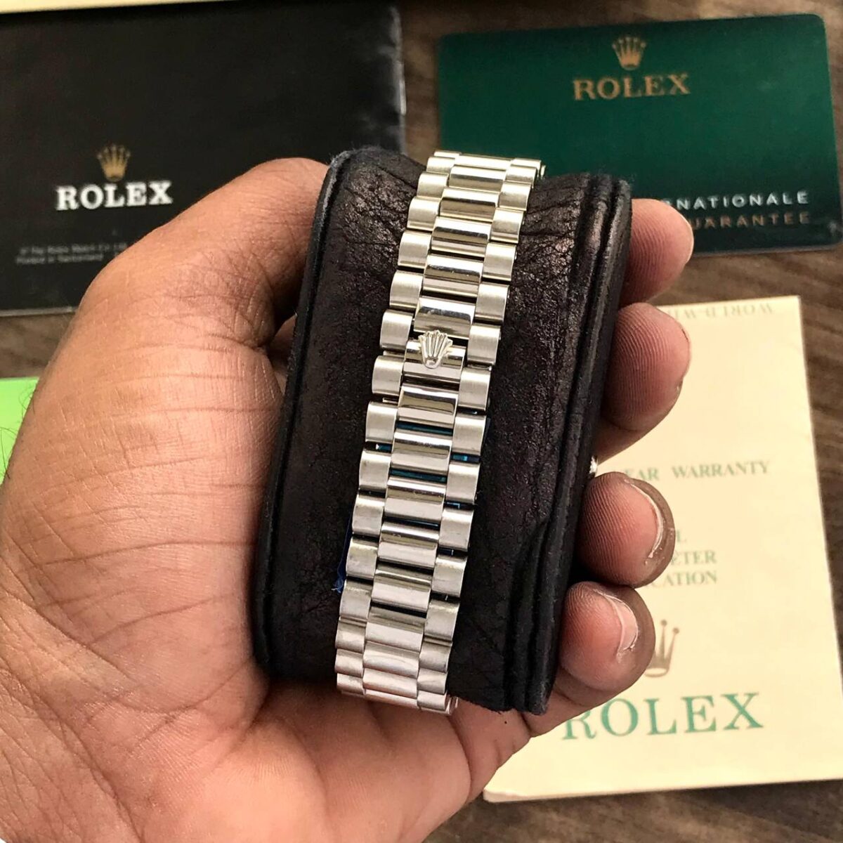 Rolex DateJust Green Dial 4
