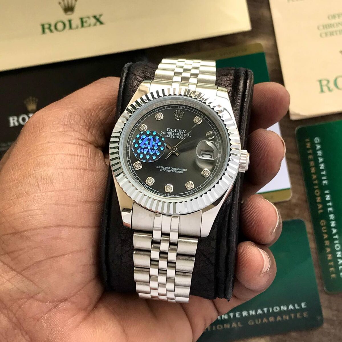 Rolex DateJust Green Dial 5