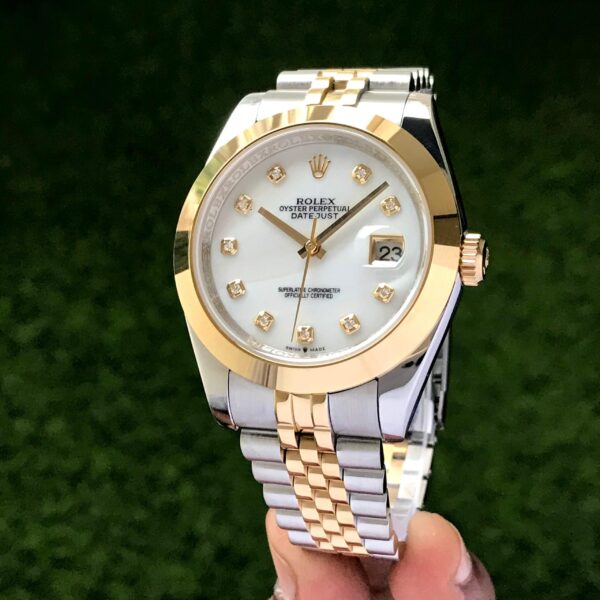 Rolex DateJust White 41 Mother of Pearl 1