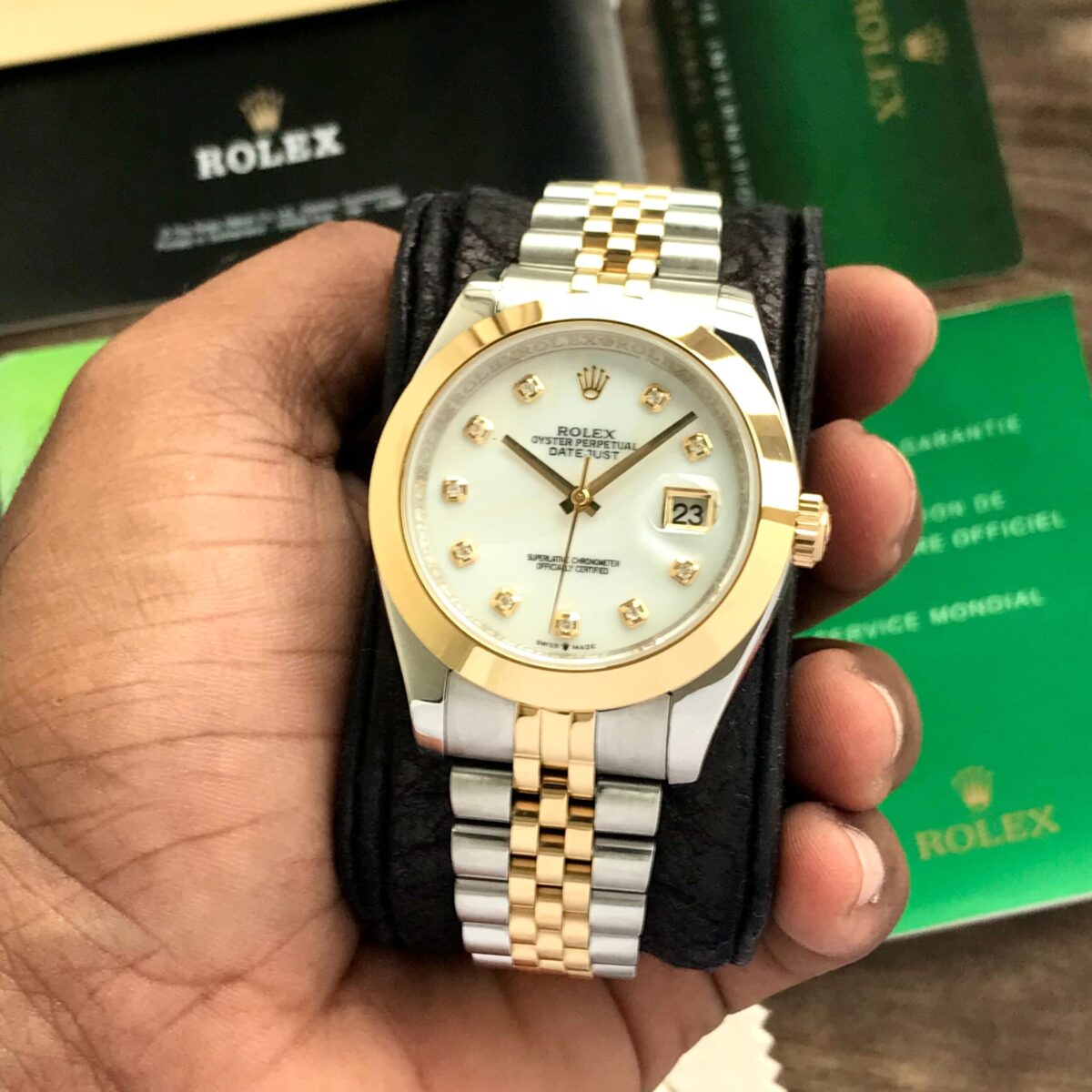 Rolex DateJust White 41 Mother of Pearl 2