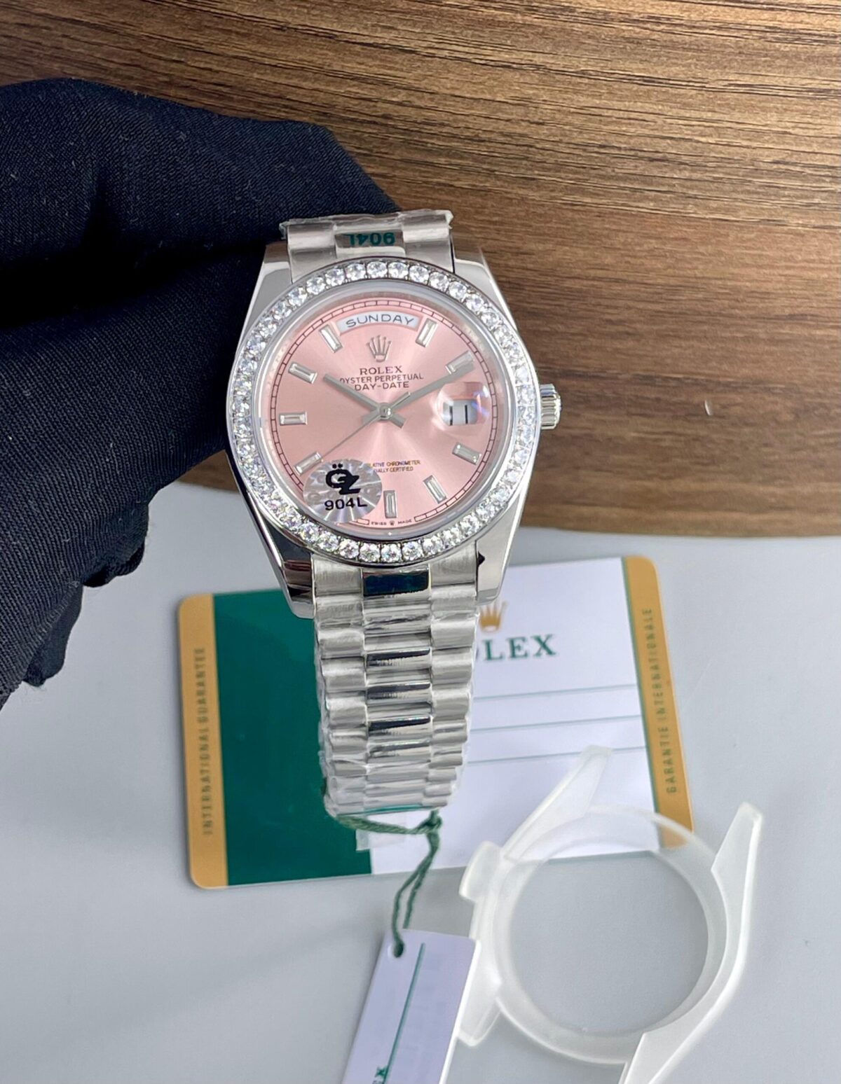 Rolex Day Date President Pink Diamond Dial 1