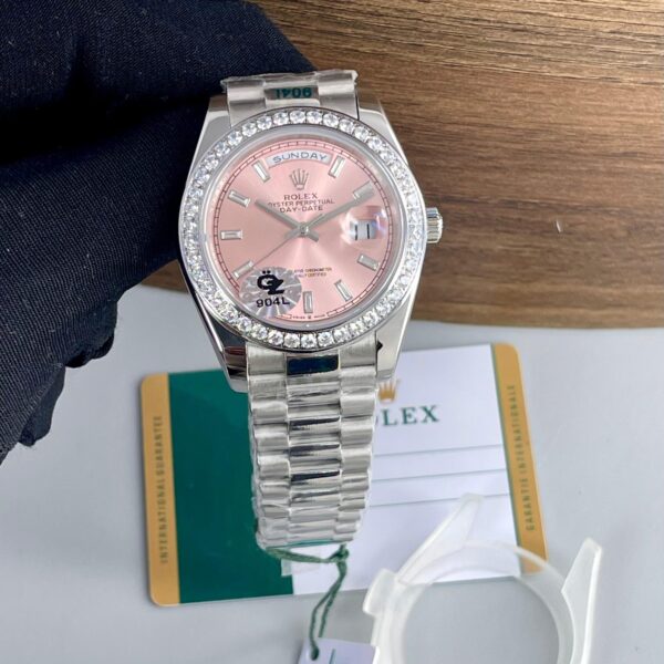 Rolex Day Date President Pink Diamond Dial 1