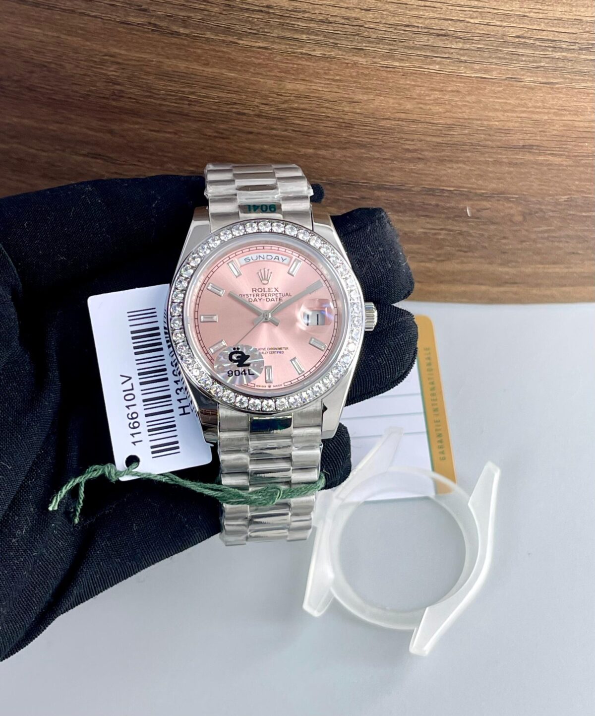 Rolex Day Date President Pink Diamond Dial 2