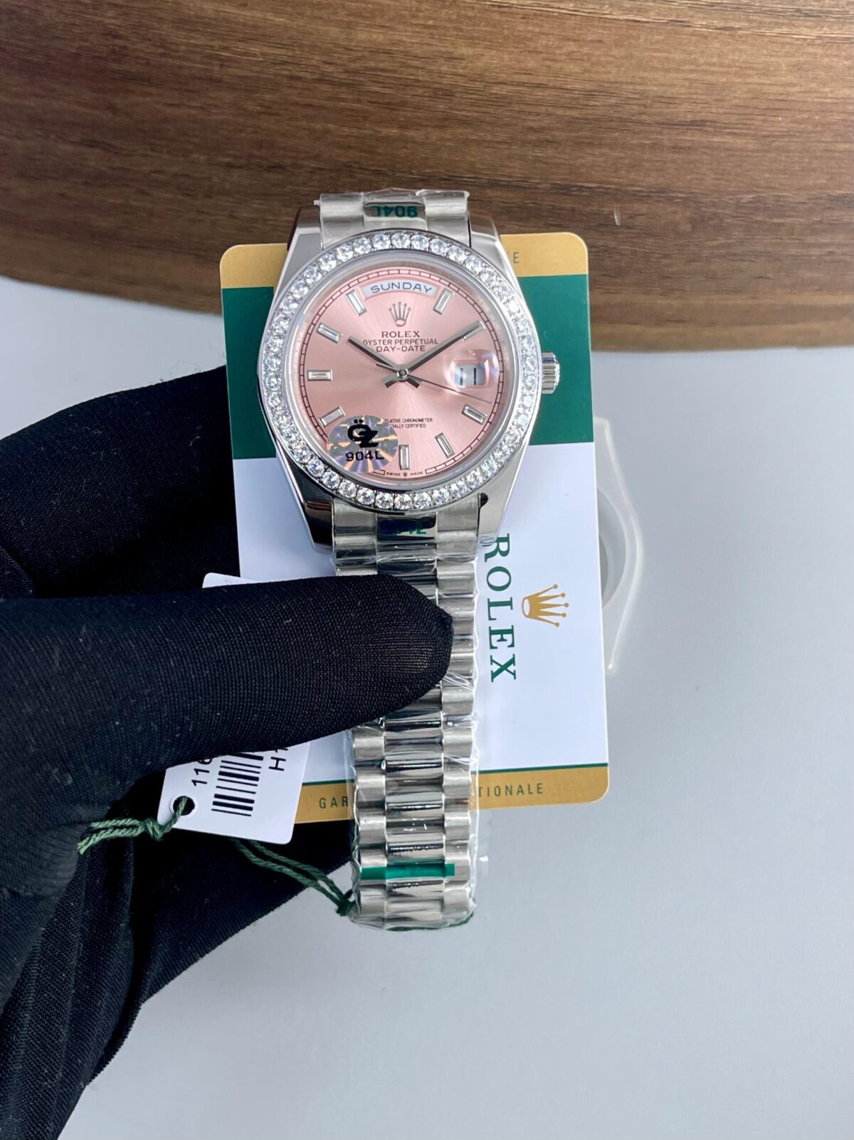 Rolex Day Date President Pink Diamond Dial 3