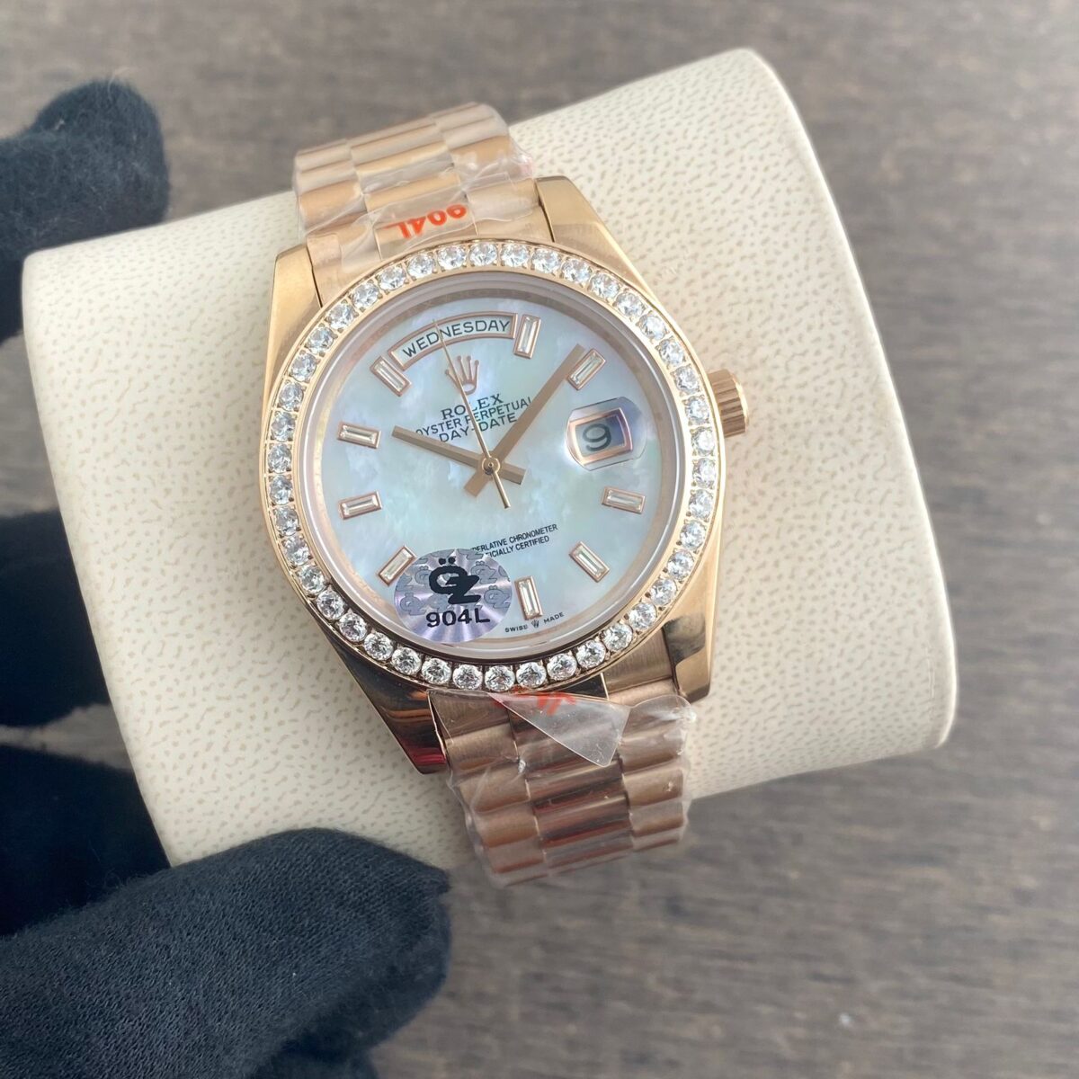 Rolex Day Date President White Diamond Dial 4