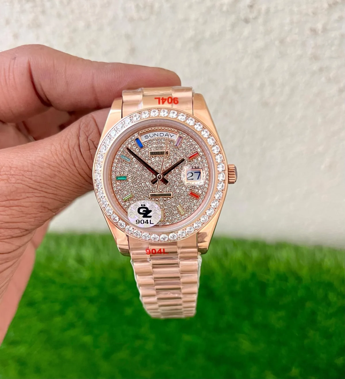 Rolex Day Date Rainbow Diamond Dial 1