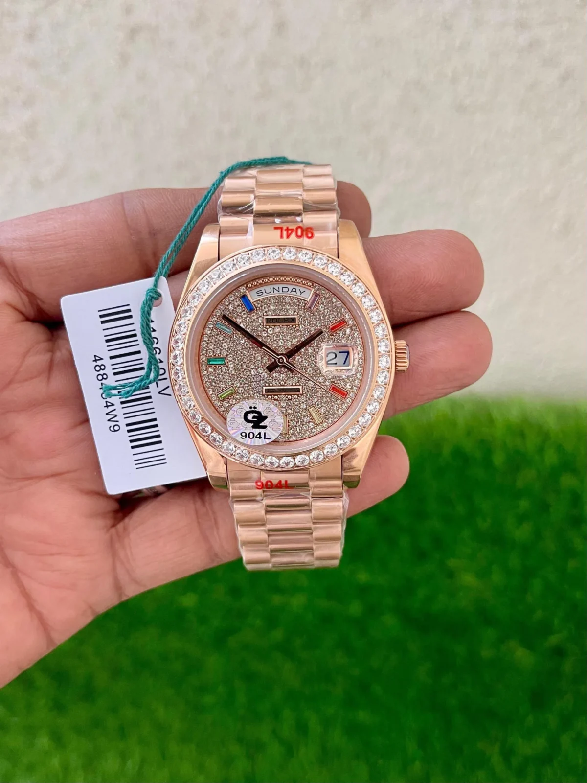 Rolex Day Date Rainbow Diamond Dial 3