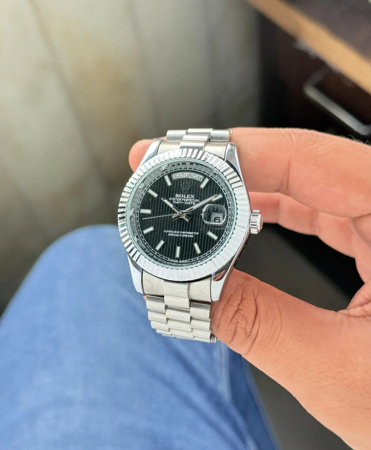 Rolex Day Date Stella Black 40 1
