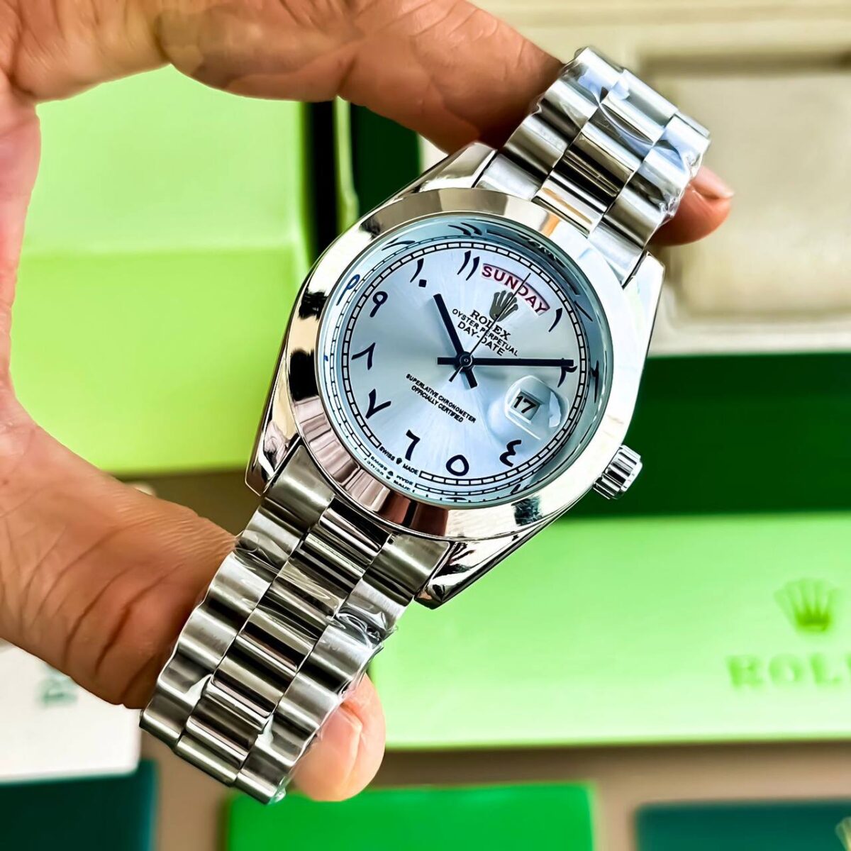 Rolex Day Date Tiffany Arabic Dial 3