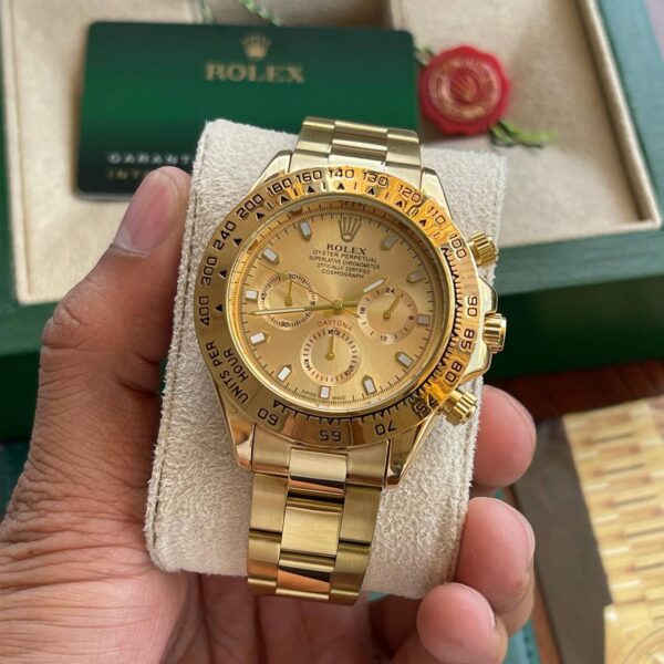 Rolex Daytona Full Golden Quartz  Watch