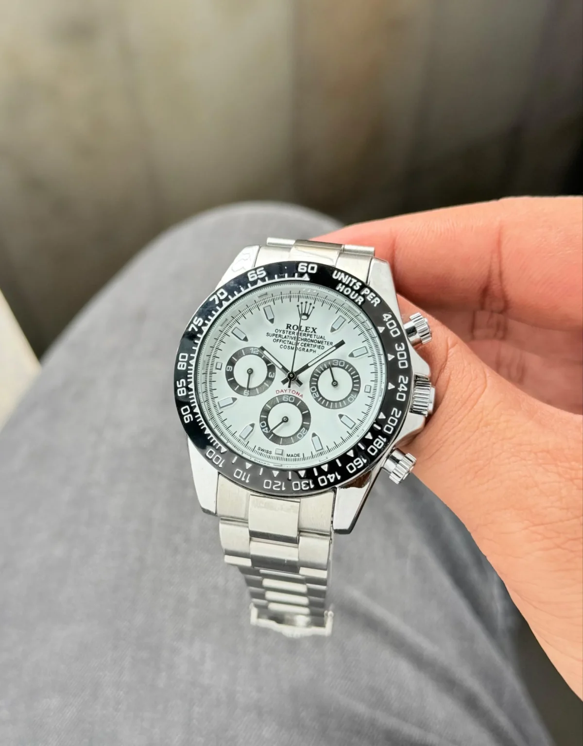 Rolex Panda Daytona Quartz Watch 3
