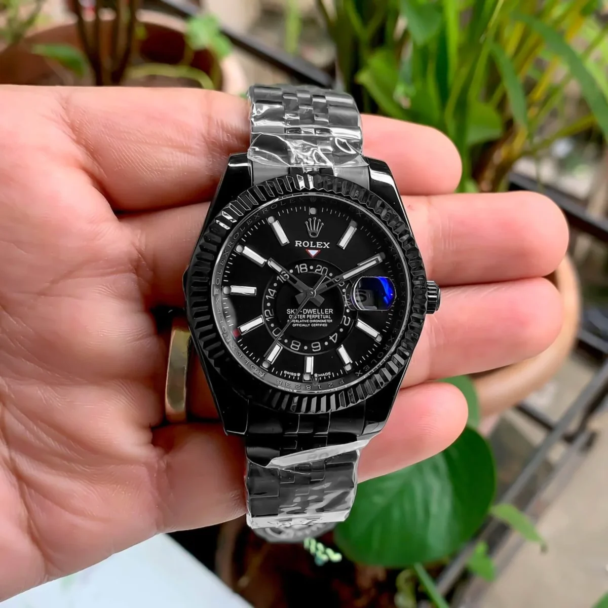 Rolex Sky Dweller Full Black Jubilee Chain 1