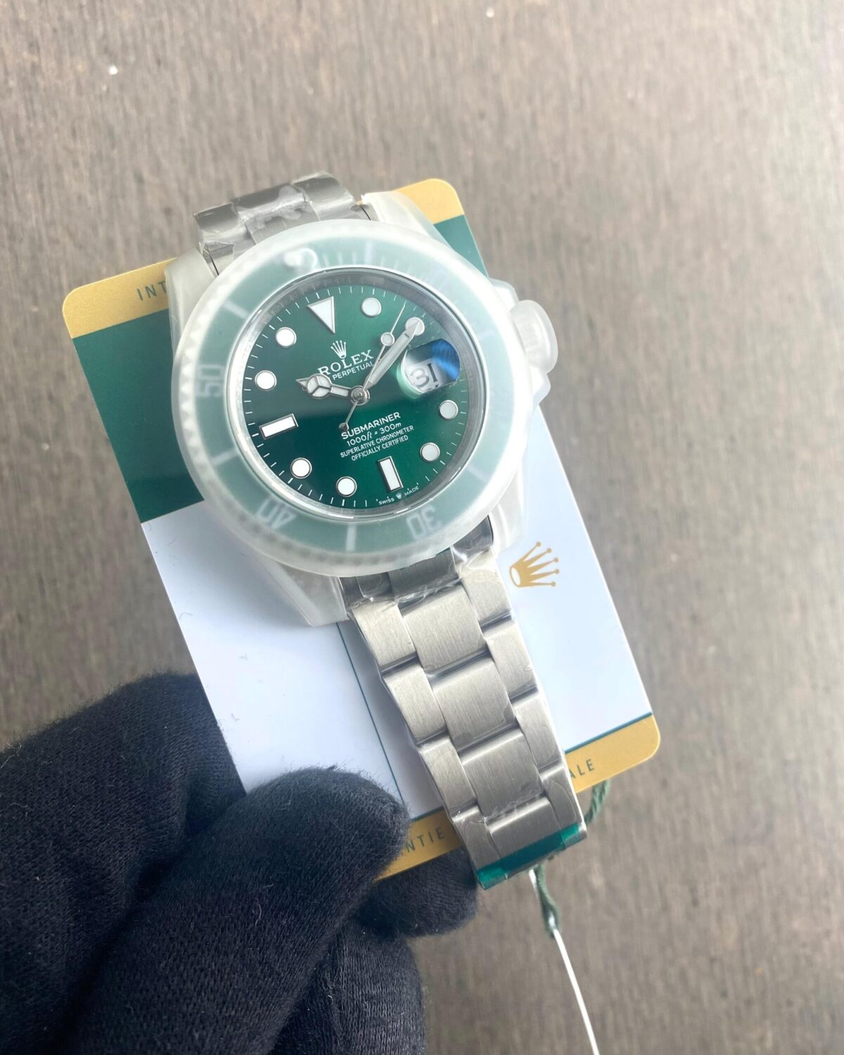 Rolex Submarine Silver Green Hulk 1