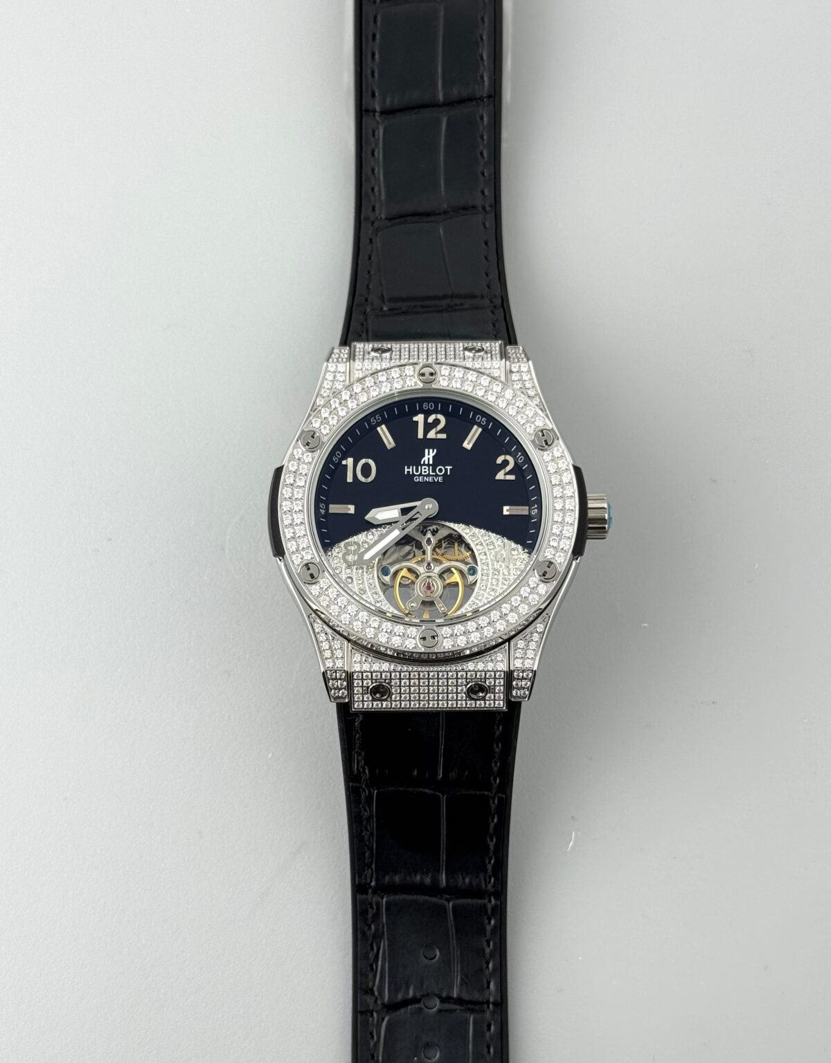Hublot Classic Fusion White Tourbillon men’s watch.