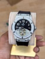 Hublot Classic Fusion White Tourbillon men’s watch – automatic, back open, white dial