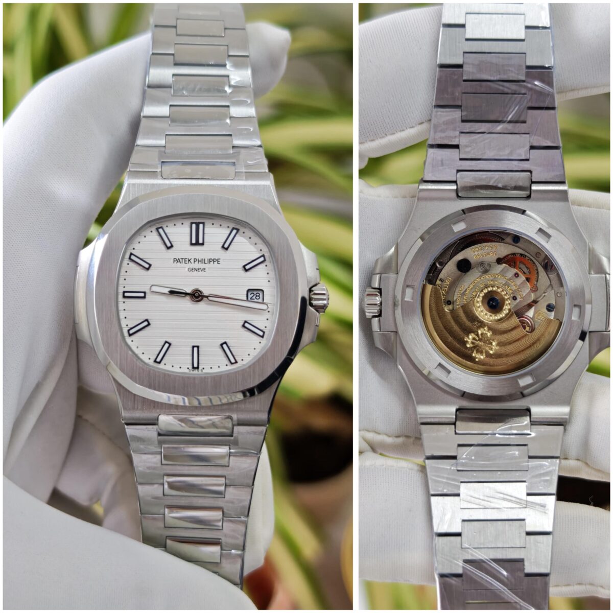 patek philippe nautilus 5711 white scaled