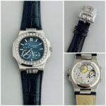 Patek Philippe Nautilus 5712 Silver Blue Dial Men’s Watch