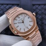 Patek Philippe Nautilus Quartz Rose Gold White Dial 7AAA