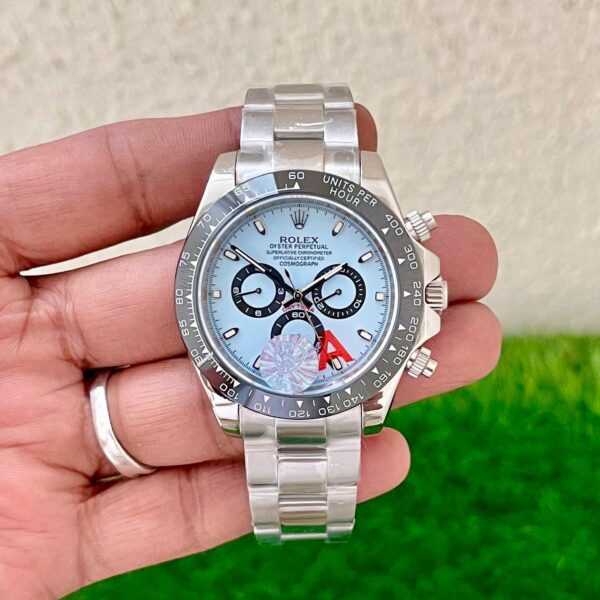 Rolex Daytona Tiffany Blue Dial First Copy men’s watch – 42mm stainless steel, ceramic bezel, chronograph